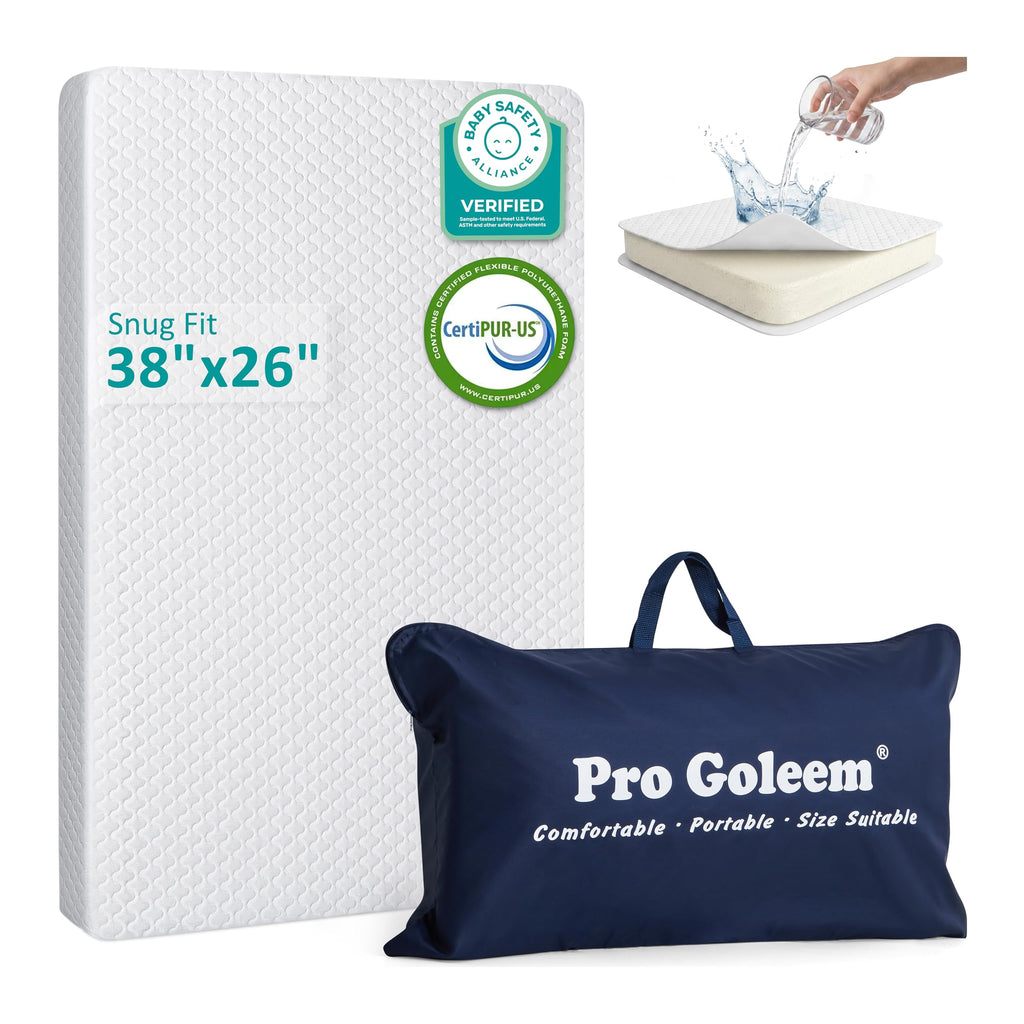 Waterproof Pack and Play Mattress 38"x26" White P315914