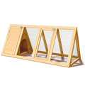 A-Frame Wooden Rabbit Hutch with Run H950