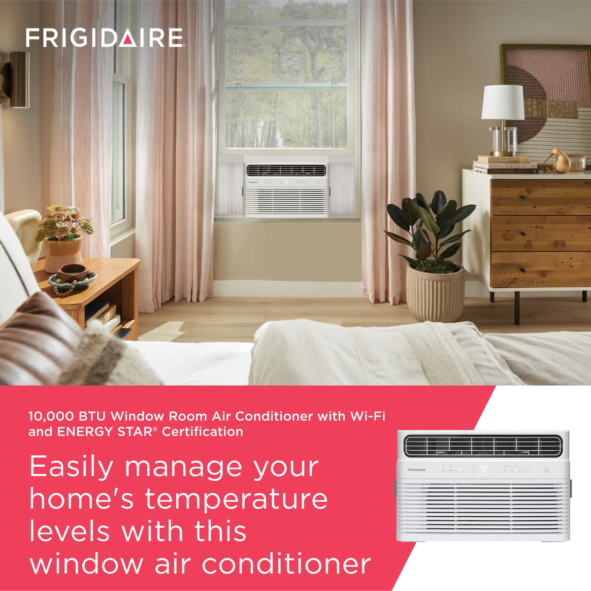 10,000 BTU White Smart Inverter Window Air Conditioner Y871337