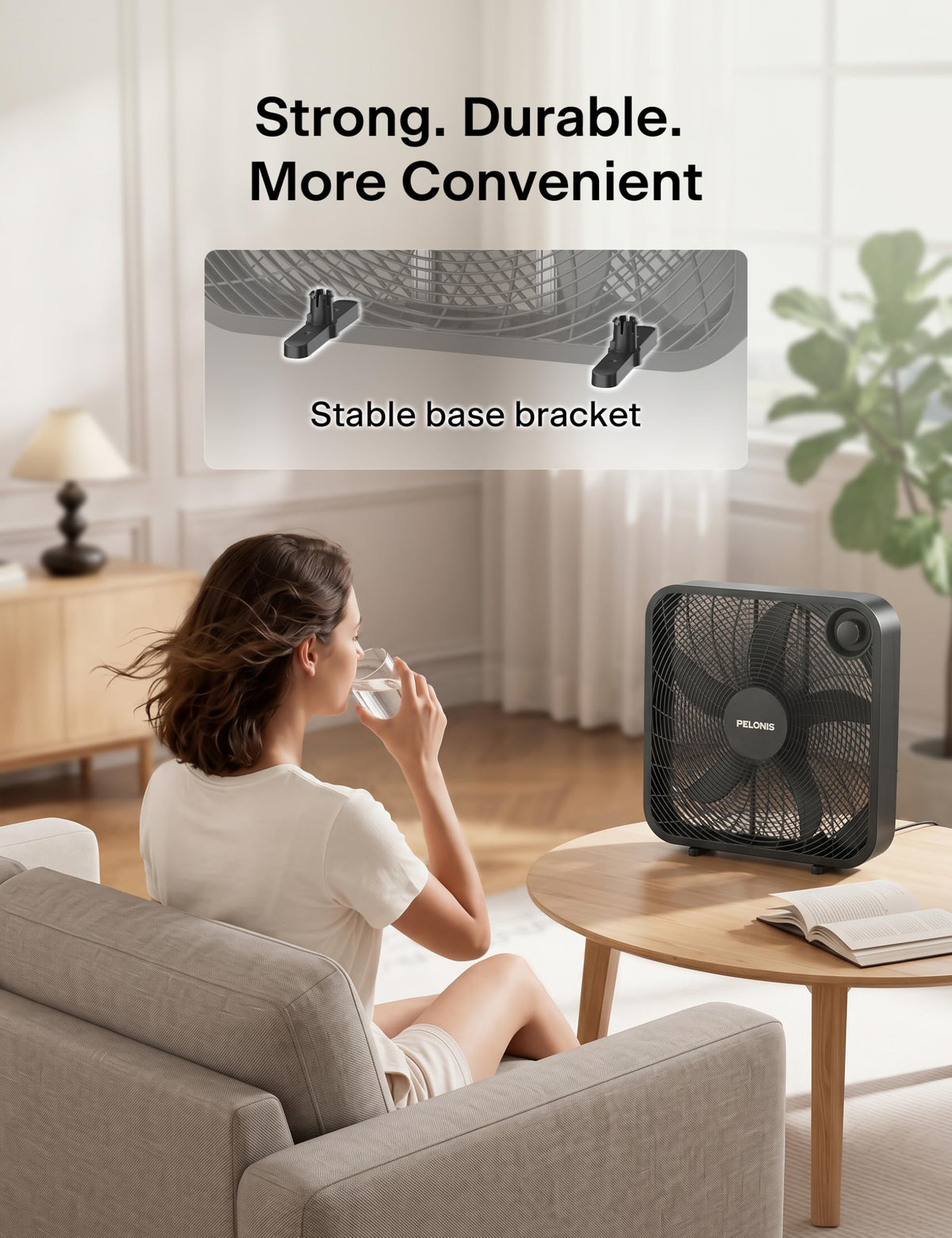 20 Inch 3 Speeds Box Fan W675445