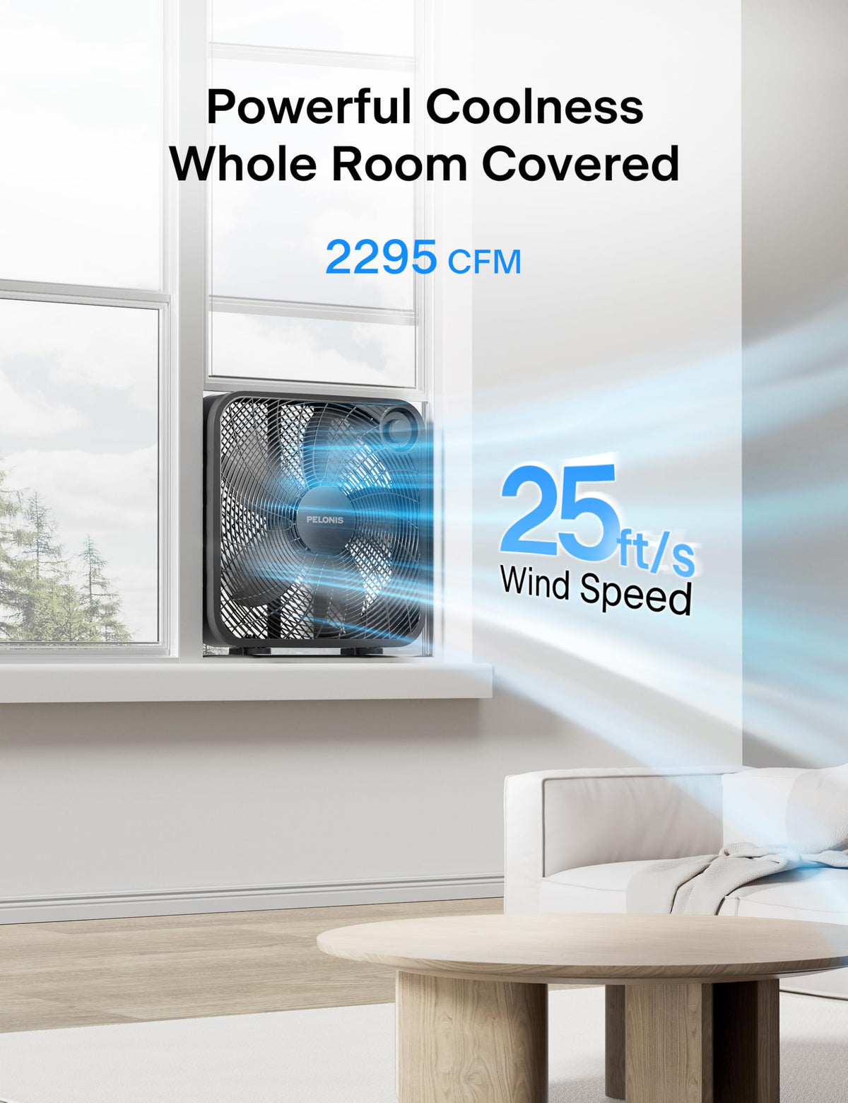 20 Inch 3 Speeds Box Fan W675445