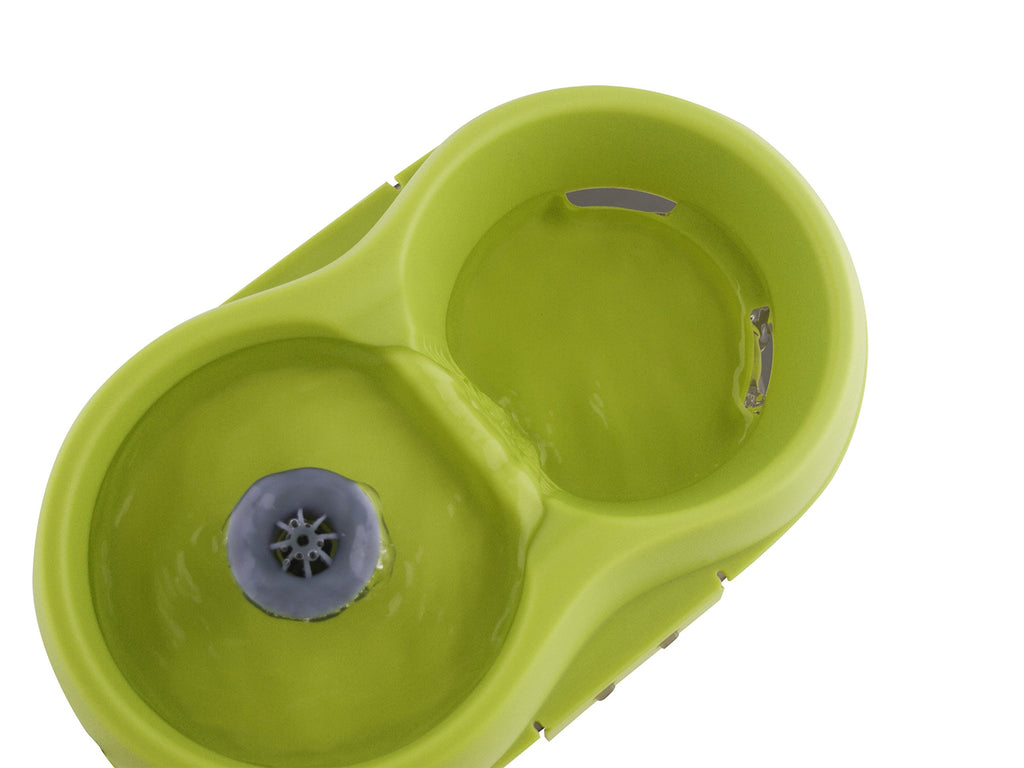 Lime Green Translucent Black 67 fl. oz Cat Water Fountain L195882