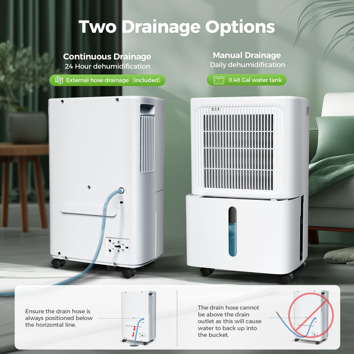 2,500 Sq.Ft 34 Pint Dehumidifier I31320