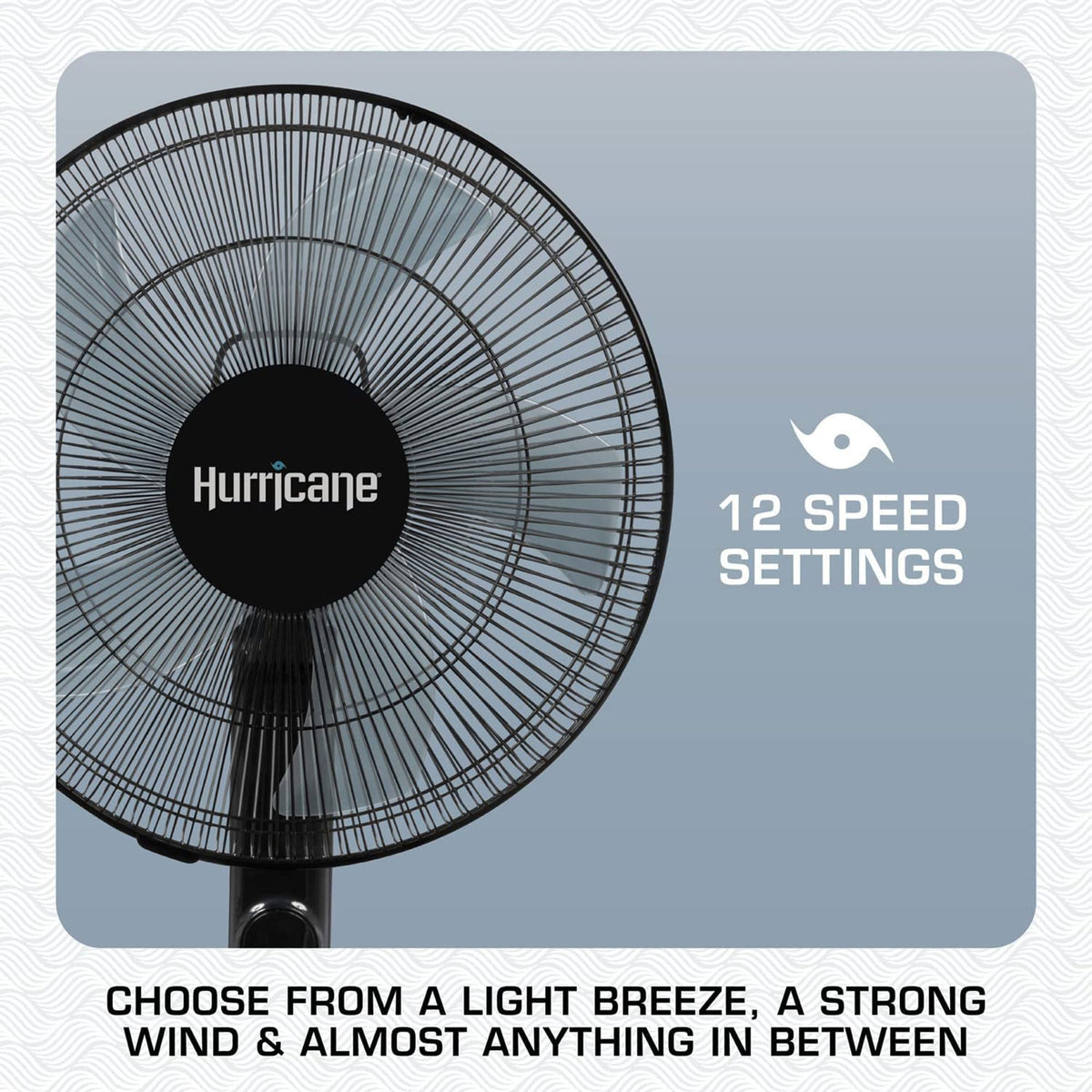 Black 16in Oscillating Pedestal Fan with Remote K3023