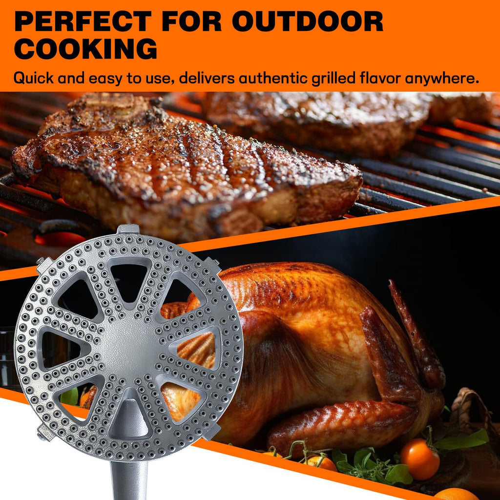 Cast-Iron Propane Burner Head with Adjustable Regulator Y42538