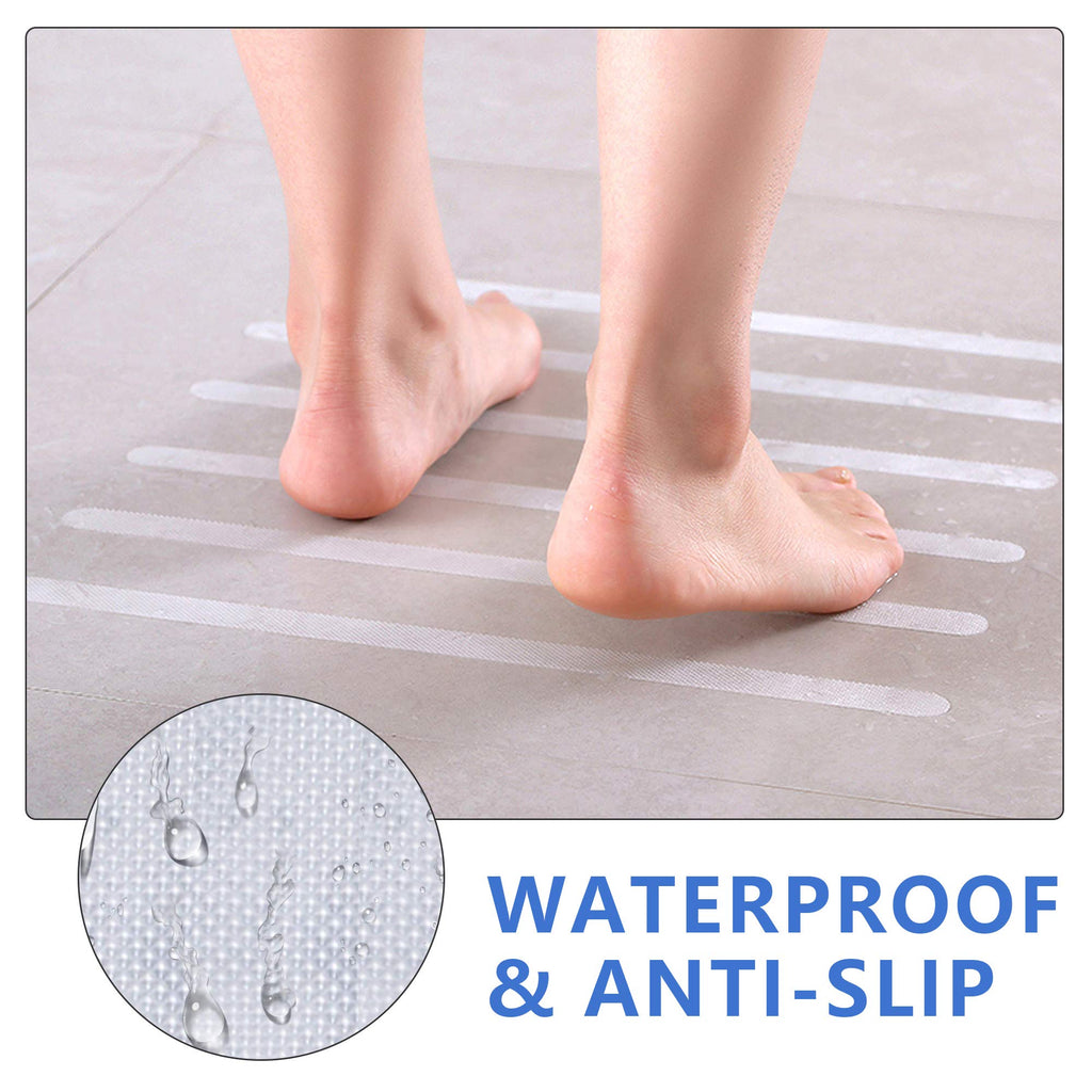 24 PCS Non Slip Adhesive Bathtub Stickers Q46317