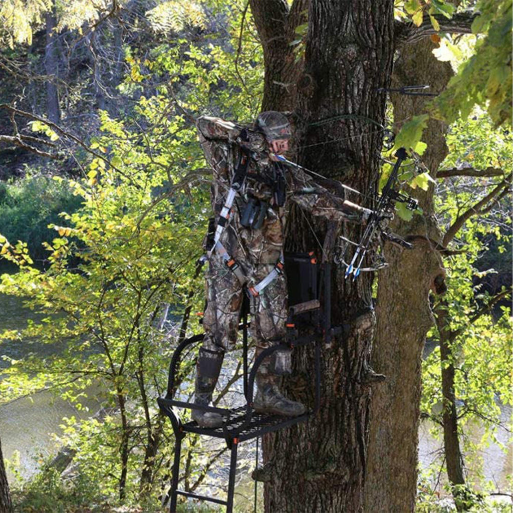 1-Person Ladder Tree Stand 18.5' Tall 2-Pack O4546