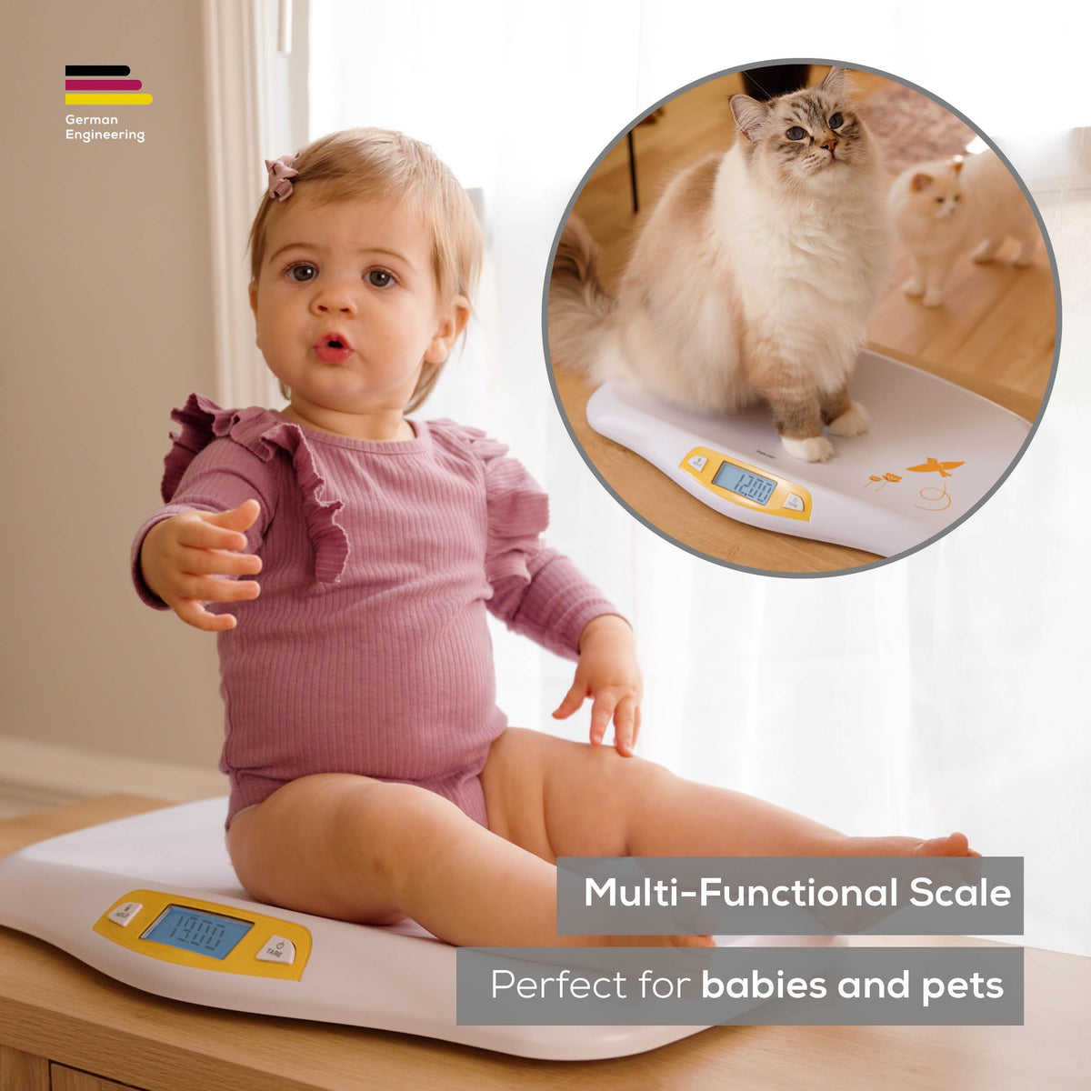 Digital Baby Scale up to 44 lbs with Hold Function C546728