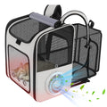 Cat Backpack Carrier with Cooling Fan & Heating Pad X66839