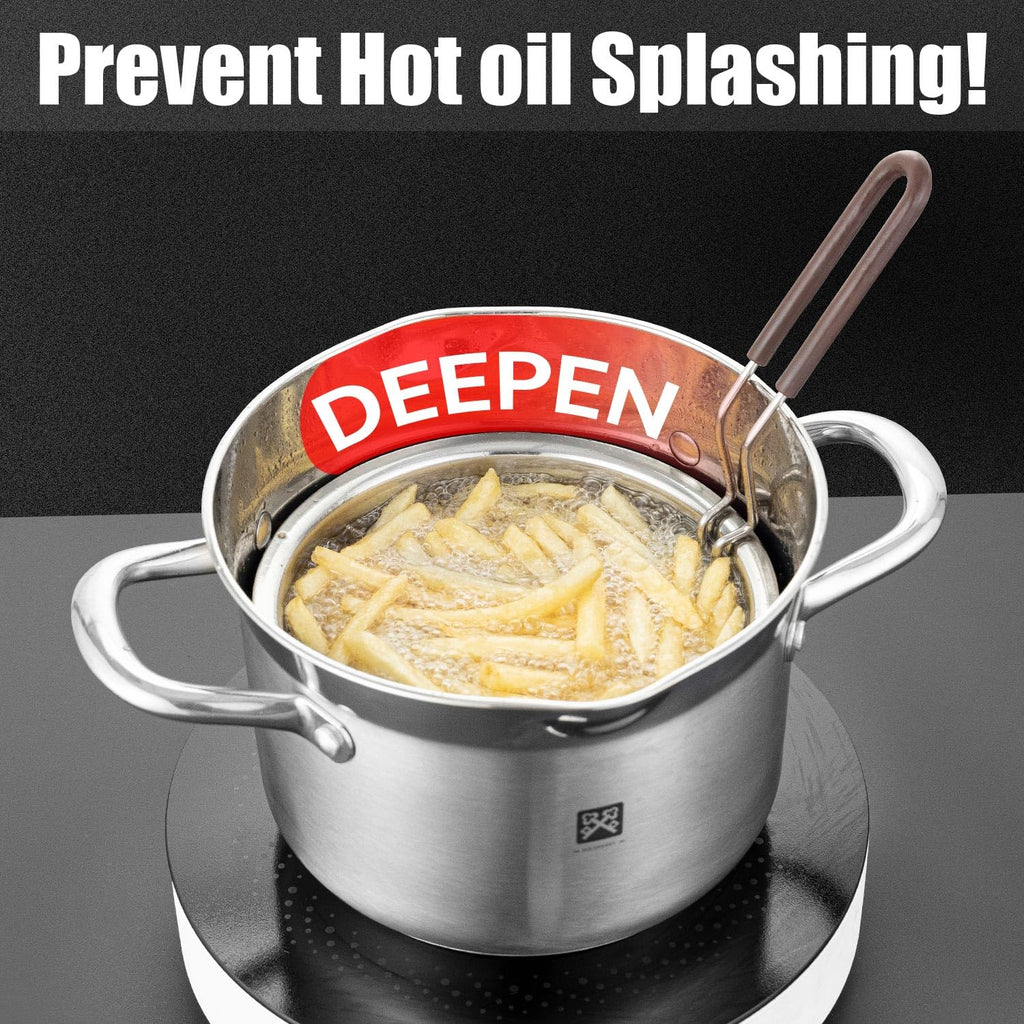 4.0L Deep Fryer Pot with Basket and Lid J3471
