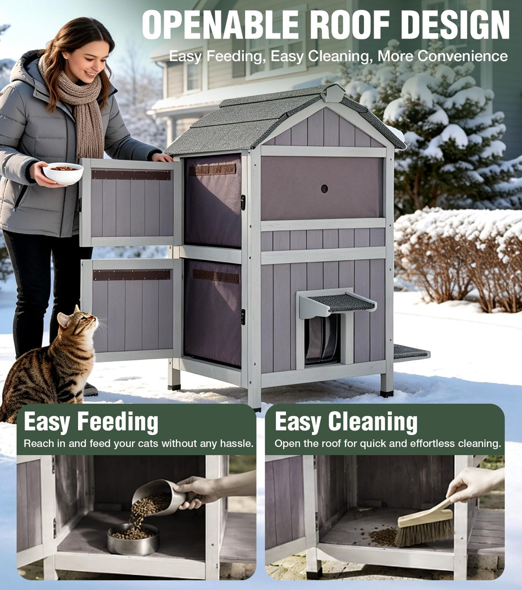 2-Level Weatherproof Cat House V823500