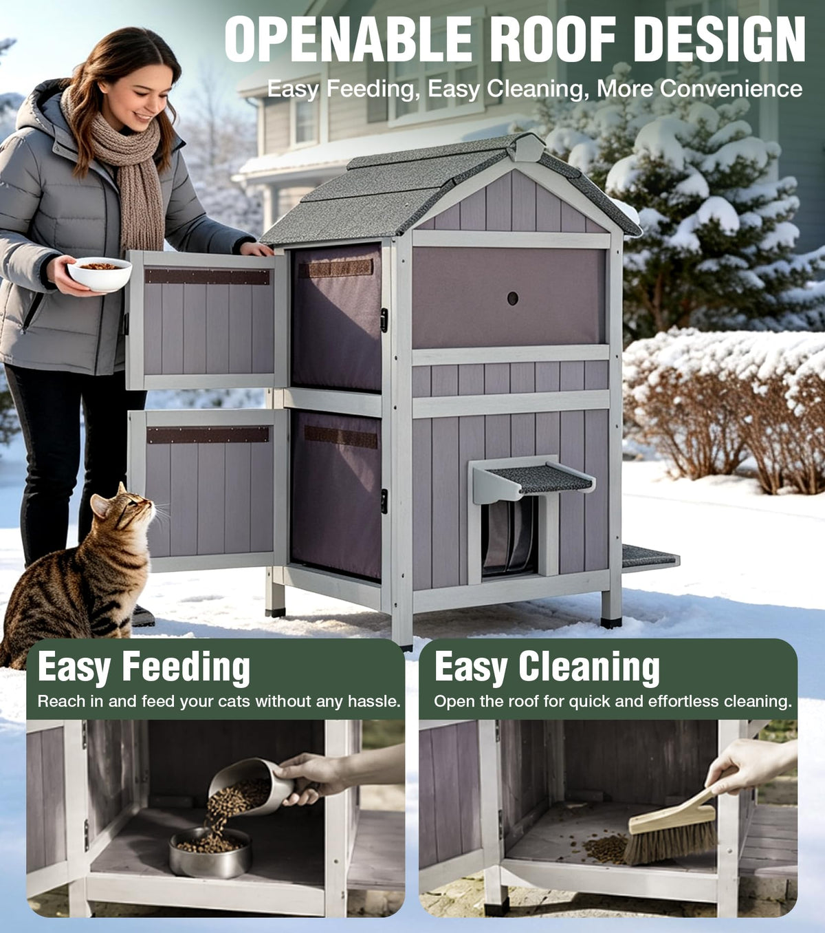 2-Level Weatherproof Cat House V823500