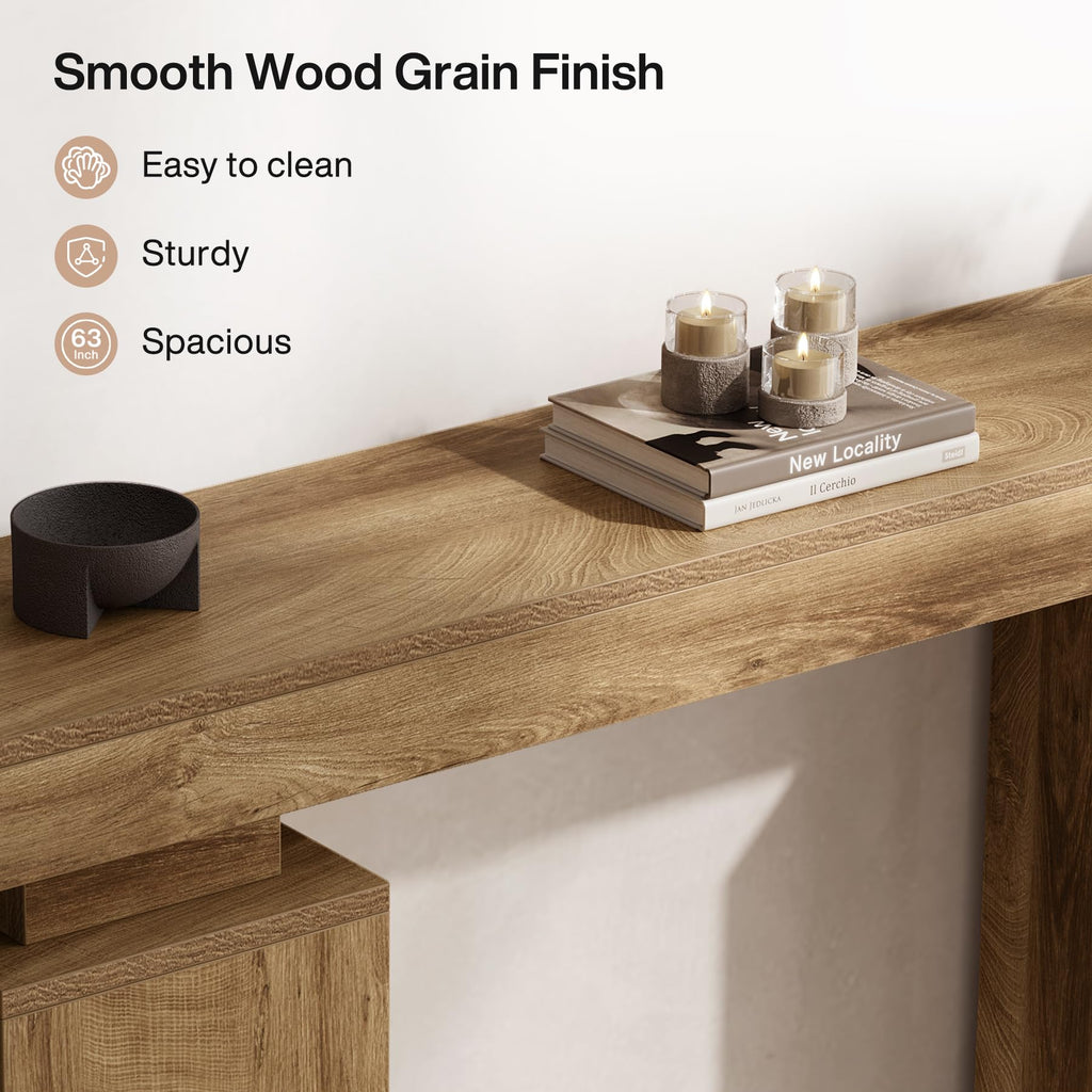 63-Inch Farmhouse Console Table A604