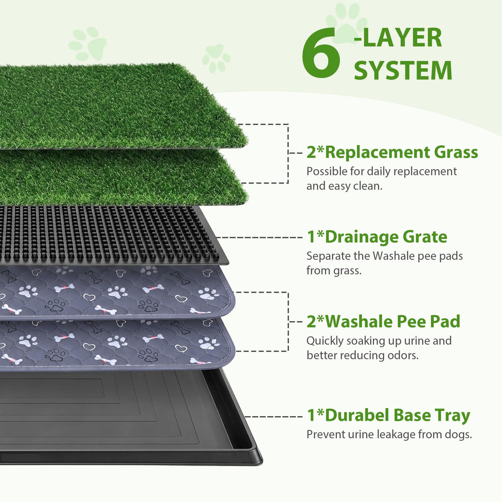 Dog Grass Pad with Tray 30"x20" C420