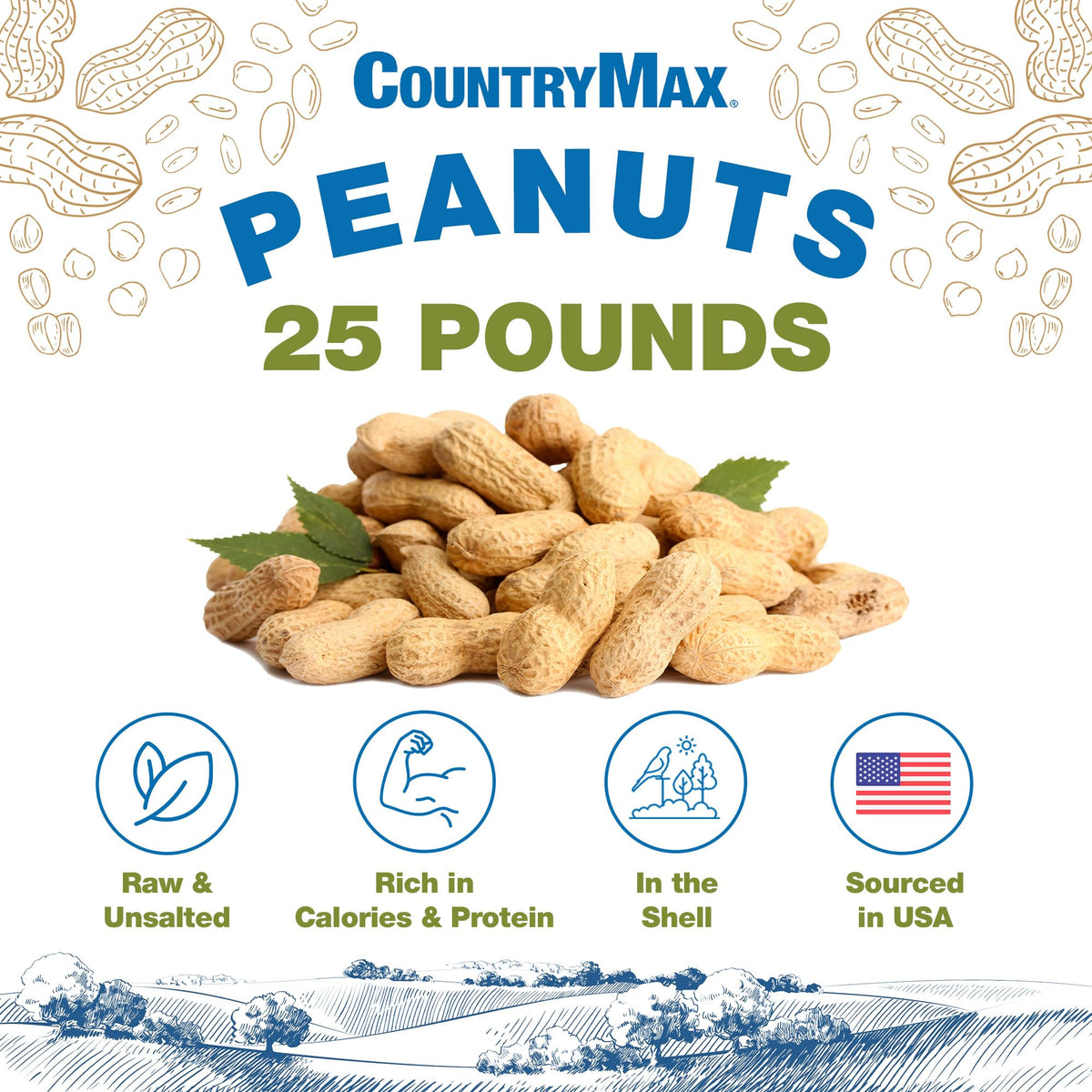 In-Shell Raw Peanuts for Wildlife & Squirrels D5989
