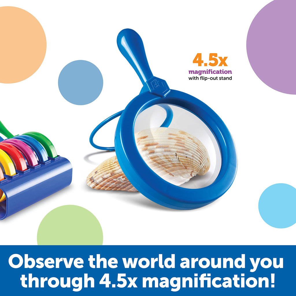Jumbo Magnifiers with Stand 6 Pieces U134009