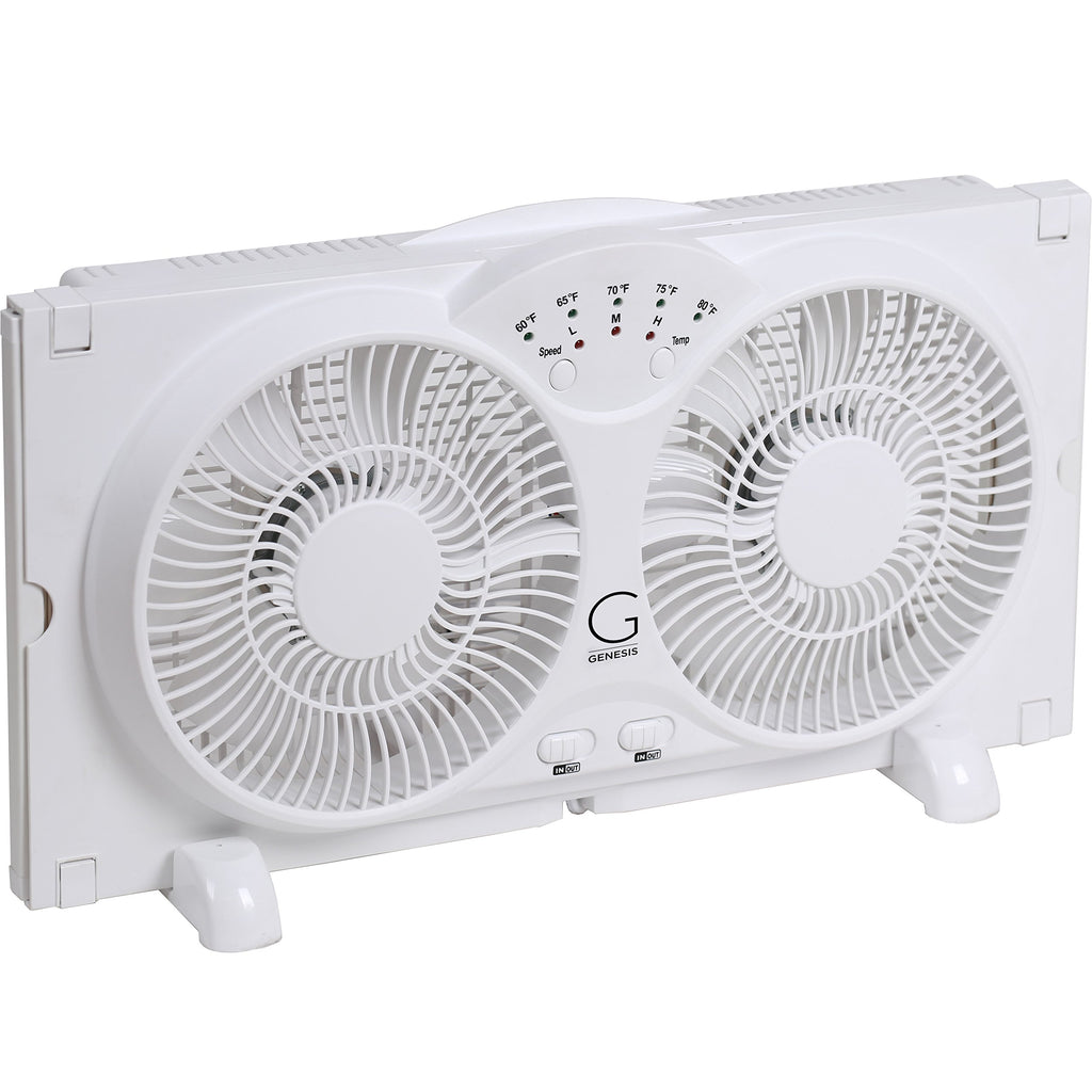 Twin High Velocity Reversible AirFlow Fan White M616