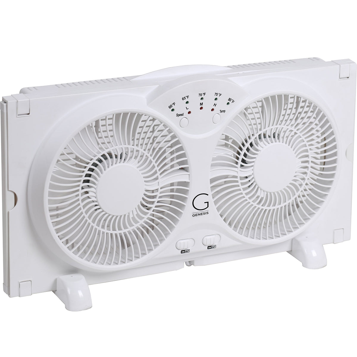 Twin High Velocity Reversible AirFlow Fan White M616