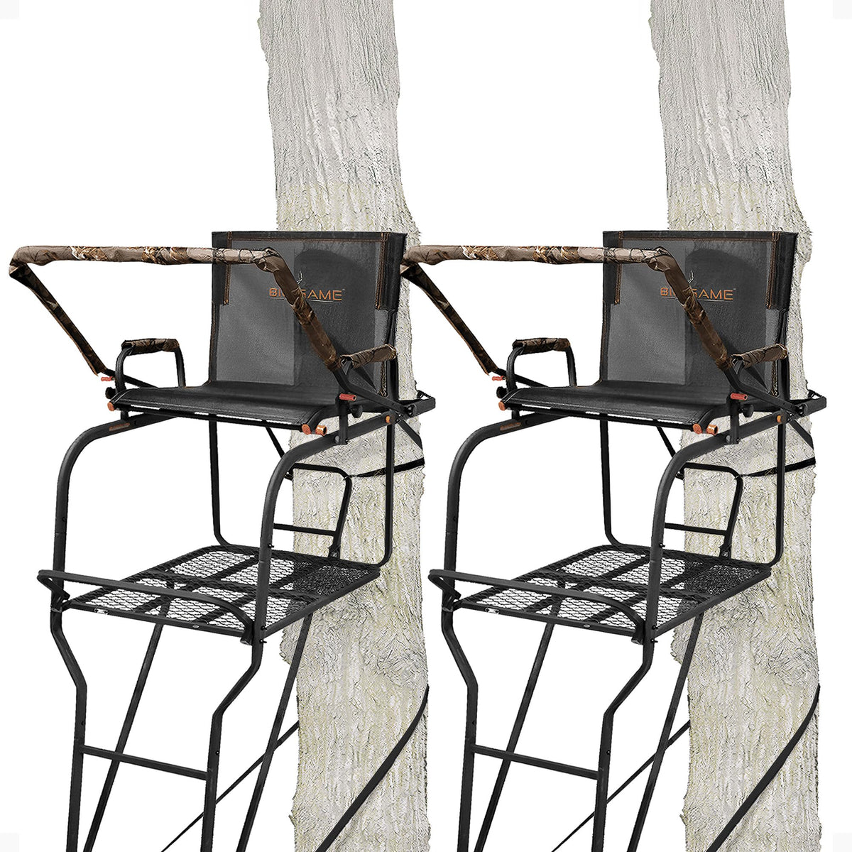 1-Person Ladder Tree Stand 18.5' Tall 2-Pack O4546