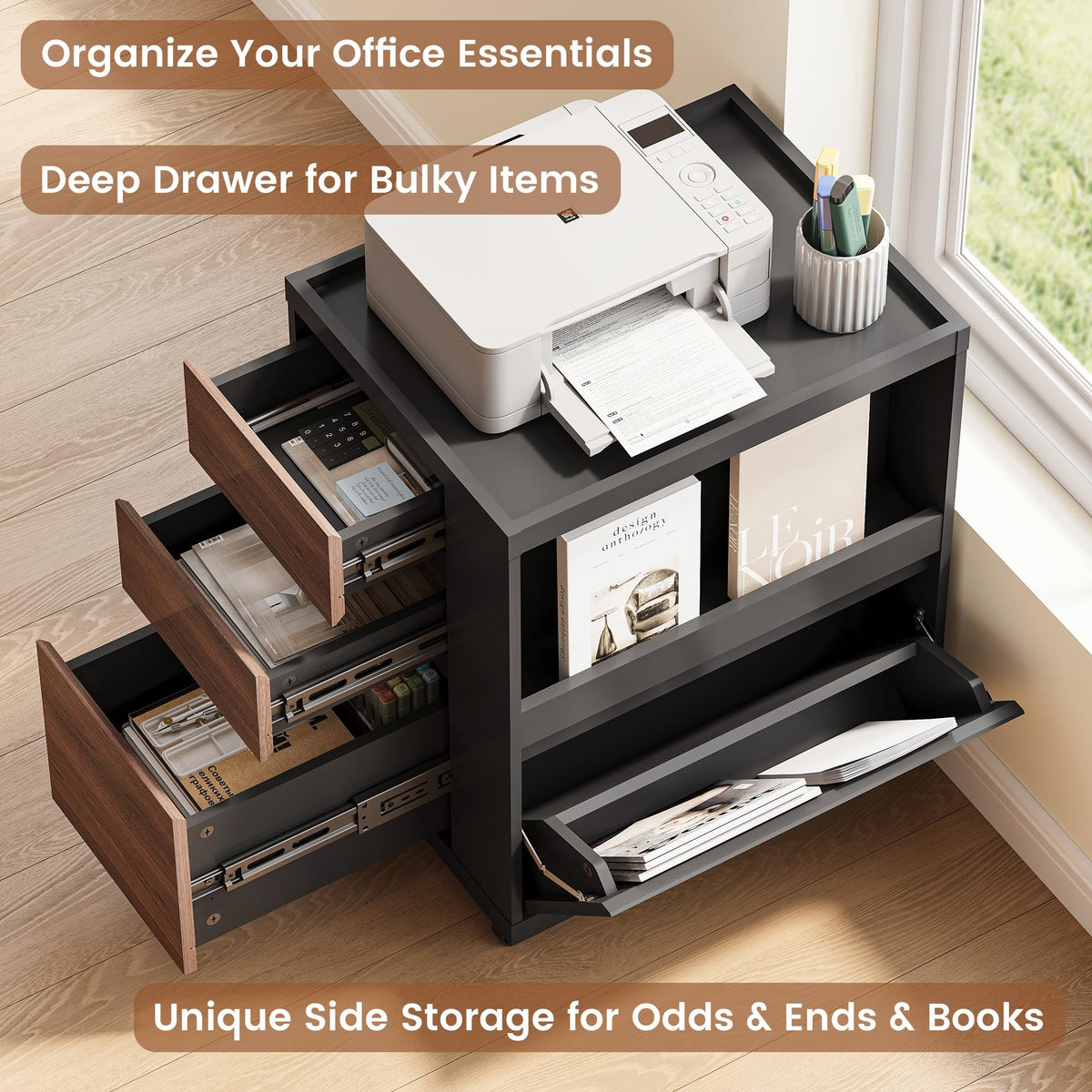 3 Drawer Mobile File Cabinet D676