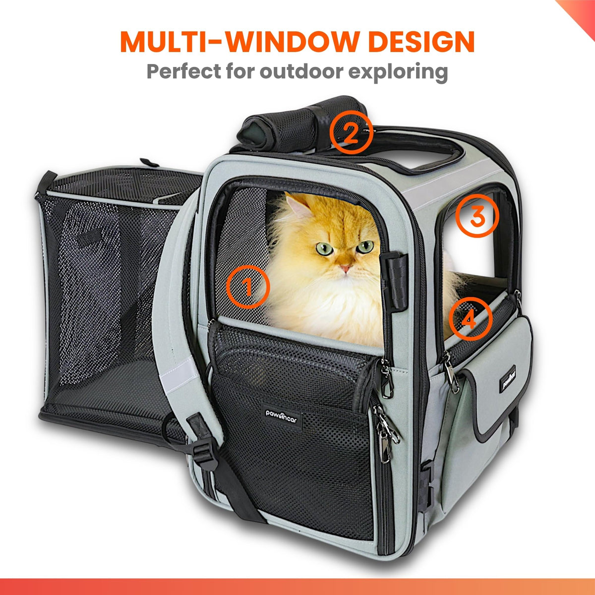 Expandable Cat Backpack Carrier Z1990
