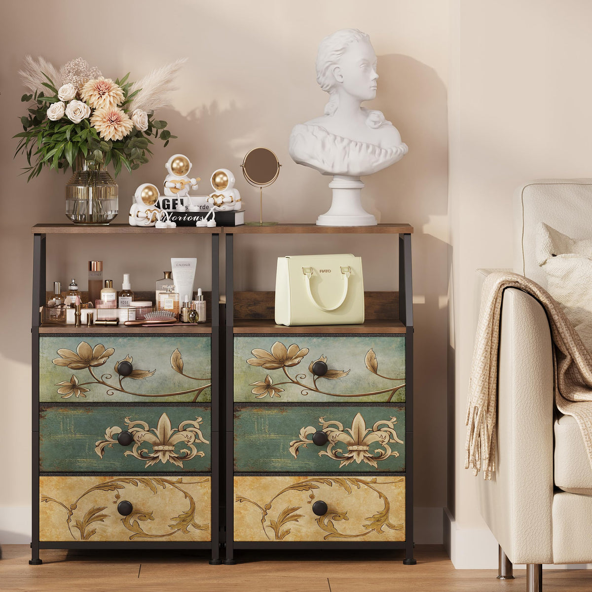 Fabric Drawers Dresser Storage Tower K83261