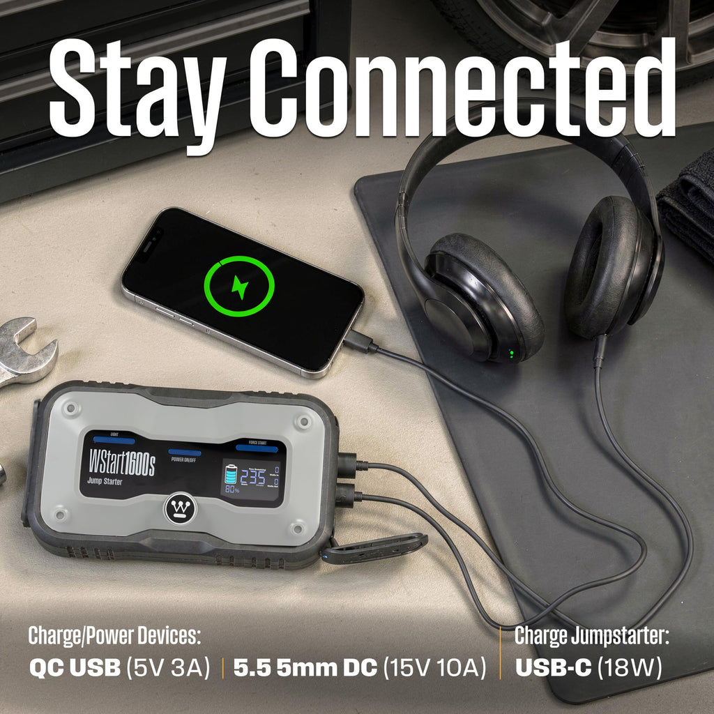 Portable Jump Starter & USB Power Bank 12V Car Battery Booster N519179