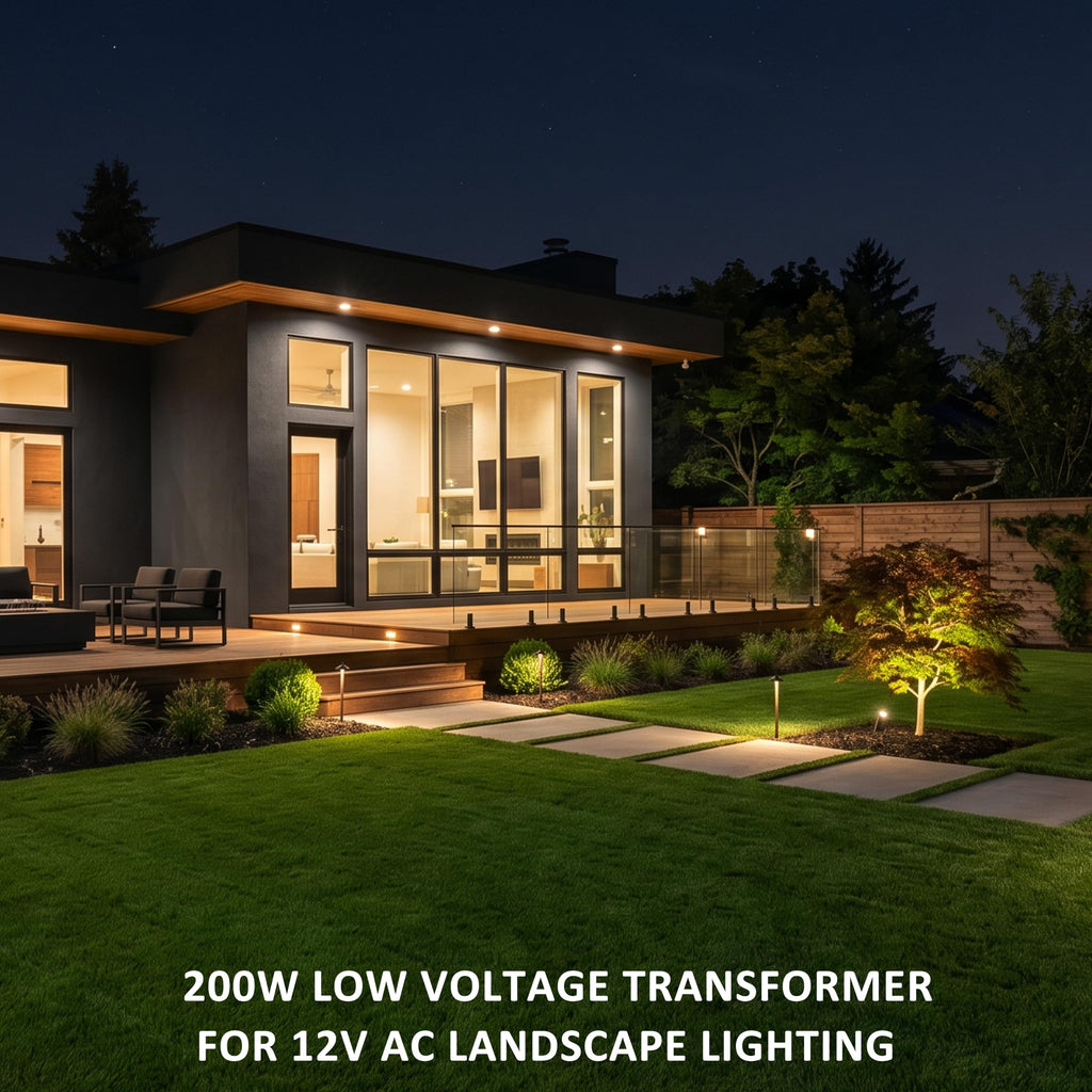 200W Low Voltage Landscape Transformer R75681
